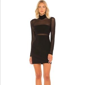 LIKELY ANDIE MESH MINIDRESS - BLACK
